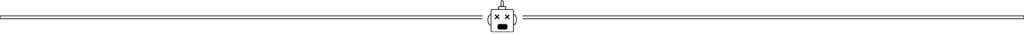 dead robot head bisected by a line